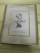 Disney Classic Collectables Framed Print Minnie Mouse Outer Size: 30-26cm & Inner Approx 20-16cm -