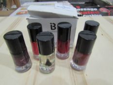 Box Of 6 IB Cosmetics Nail Polish - Good Condition & Boxed.