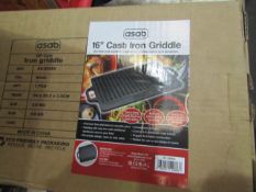 Asab 16" Cast iron Griddle Unchecked & boxed