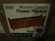 Asab Wooden Garden Flower Planter, Large - Unchecked & Boxed.