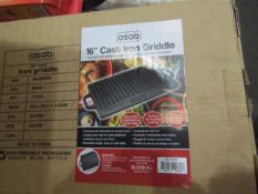 Asab 16" Cast iron Griddle Unchecked & boxed