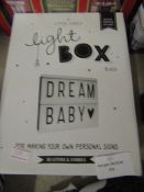 A Little Lovely Light Box, Black - Unchecked & Boxed.