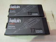 2 x Kelvin Everyday Multi tools. New & Boxed