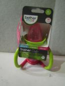 2x Max Brothers 4 Month Plus Trainer Cups, New & Packaged Pink