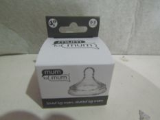 8x Mum To Mum - Small 0-3M Replacement Silicone Teat - New & Boxed.