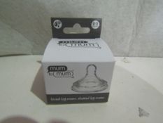 8x Mum To Mum - Small 0-3M Replacement Silicone Teat - New & Boxed.