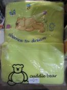 Cuddler Bear Chance To Dream Snugle Fleece Cot Blanket, Unchecked & Packaged