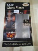 Mcbrides 64Oz Stainless Steel Giant Hip Flask Unchecked & Boxed