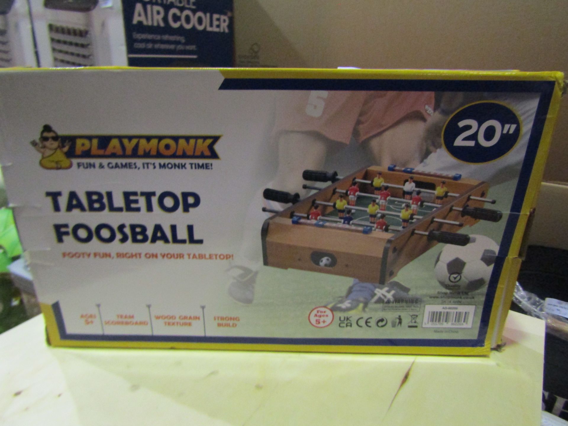 Playmonk 20" Tabletop Foosball - Unchecked & Boxed.