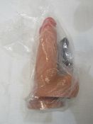 Silicone Dildo With Strong Suction Cup, New & Boxed