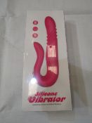 Silicone Vibrator With Unrelenting Clitoral & G-Spot Vibrations - New & Boxed.