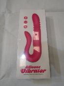 Silicone Vibrator With Unrelenting Clitoral & G-Spot Vibrations - New & Boxed.