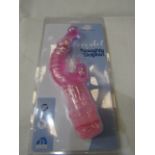 Aphrodisia Battery Powered Waterproof Multi-Speed Crystal Naughty Dolphin, Pink - New & Packaged.