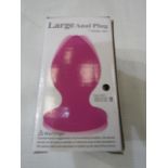 Aphrodisia Large Anal Plug - New & Boxed - Picked At Random Pink/Black.