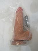 Silicone Dildo With Strong Suction Cup, New & Boxed