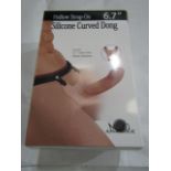 Aphrodisia Silicone Hollow Curved Strap-On Dong 6.7" - New & Boxed.