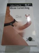 Aphrodisia Silicone Hollow Curved Strap-On Dong 6.7" - New & Boxed.