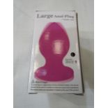 Aphrodisia Large Anal Plug - New & Boxed - Picked At Random Pink/Black.