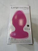 Aphrodisia Large Anal Plug - New & Boxed - Picked At Random Pink/Black.