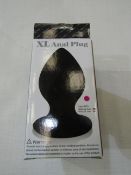 Aphrodisia XL Anal Plug, Black - New & Boxed.