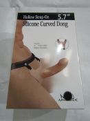 Aphrodisia Silicone Hollow Curved Strap-On Dong 5.7" - New & Boxed.