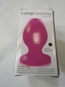 Aphrodisia Large Anal Plug - New & Boxed - Picked At Random Pink/Black.