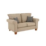 Ellie 2 Seater Sofa Standard Back Aria Beige Oak Effect Foam RRP 699 Ellie 2 Seater Sofa Standard