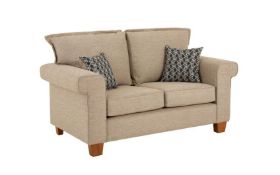 Ellie 2 Seater Sofa Standard Back Aria Beige Oak Effect Foam RRP 699 Ellie 2 Seater Sofa Standard