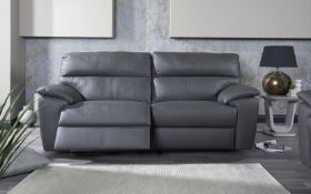 Marco 3 Seater Power Recliner Macadamia Grigio Scuro With Glides RRP 2399SiSi Sisi Italia Marco