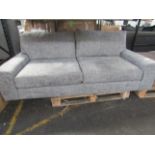 Oak Furnitureland Melbourne 4 Seater Sofa in Enzo Slate Fabric RRP 900 Featuring plump reversible