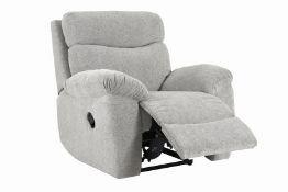 Cloud Manual Recliner Armchair Cloud Plain Silver All Over No Wood2 RRP 600 Cloud Manual Recliner