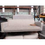 Dusk Hudson Click Clack Sofa Bed In Stone Grey - Needs a good clean with a rip on the back present &