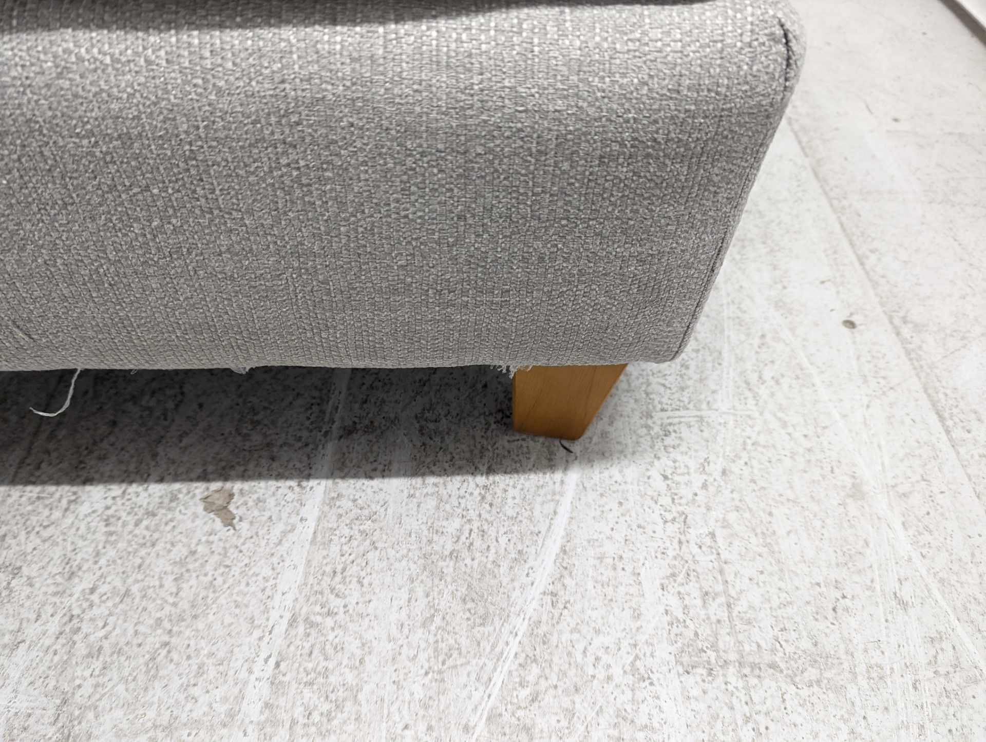 Theo Chaise Footstool Lisbon Grey All Over Leb03 Oak Effect - Foam RRP 480Living Theo Fabric - Image 2 of 3