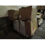 1x Pallet Containing 5 Various Bathroom Vanity Units - All Unused.