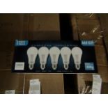 Pack of 5 Stanbow A60 E27 13w LED light bulbs, new and boxed