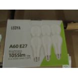 Pack of 6 Ledya A60  E27 13w LED light bulbs, new and boxed