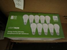 Pack of 10 Lightnum A60  E27 13w LED light bulbs, new and boxed