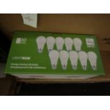 Pack of 10 Lightnum A60  E27 13w LED light bulbs, new and boxed