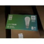 Pack of 4 Lightnum E27 13w LED light bulbs, new and boxed