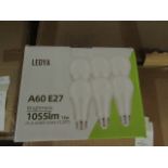 Pack of 6 Ledya A60  E27 13w LED light bulbs, new and boxed