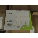 Pack of 6 Ledya A60  E27 13w LED light bulbs, new and boxed