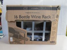 Wineracks - Traditional 16-Bottle Wine Rack - Good Condition & Boxed.