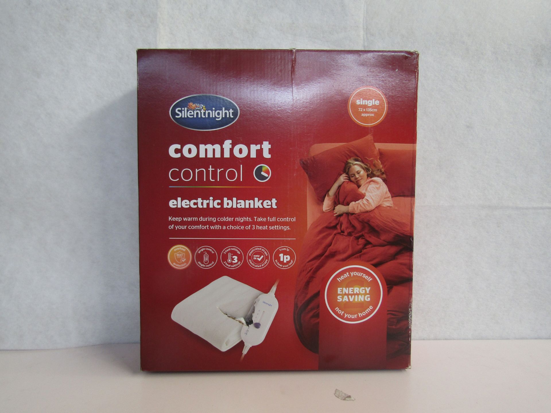 Silentnight - Comfort Control Electric Heated Blacket / Single - Untested & Boxed.
