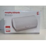 Morphy Richards - Roll-Top Bread Bin White - Good Condition & Boxed.