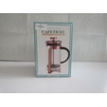 Premier Housewares - Cafetiere Rose Gold & Glass - Boxed.