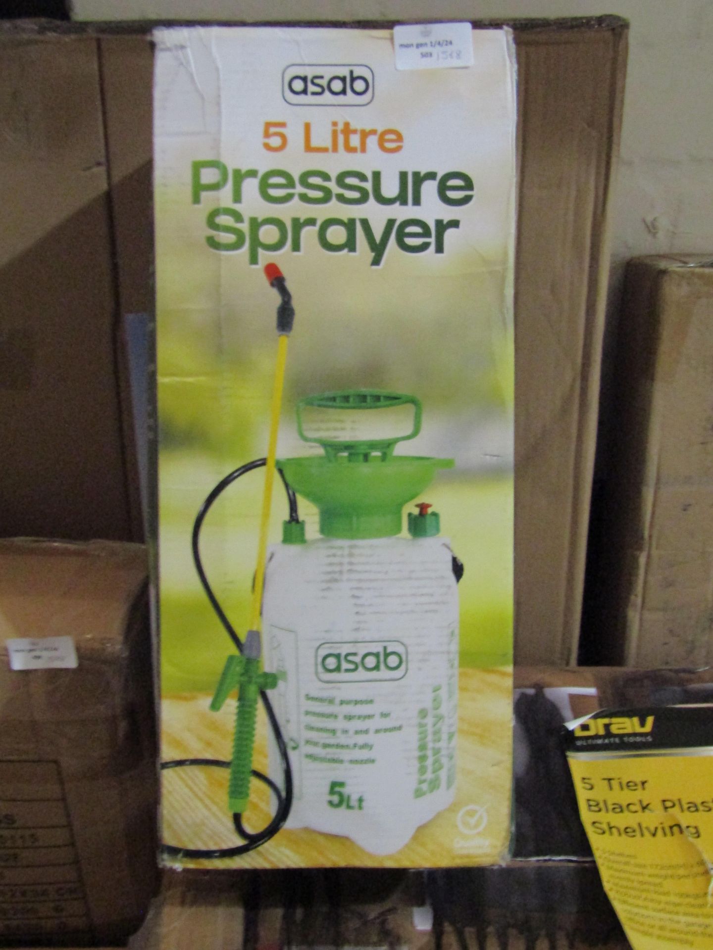 Asab 5L Pressure Sprayer - Unchecked & Boxed.