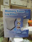 Memory Foam Led Pillow, Size: 24 x 21 x 14.5cm - Unchecked & Boxed.