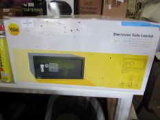 Yale Electronic Safe Laptop, Internal Size: 190 x 420 x 300mm - Unchecked & Boxed.