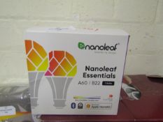 Nanoleaf Pack Of 3 Nanoleaf Essentials A60 B22 Bulbs - Unchecked & Boxed.