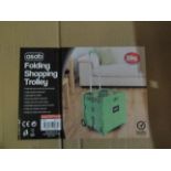 Asab Folding Shopping Trolley, 35kg - Unchecked & Boxed.